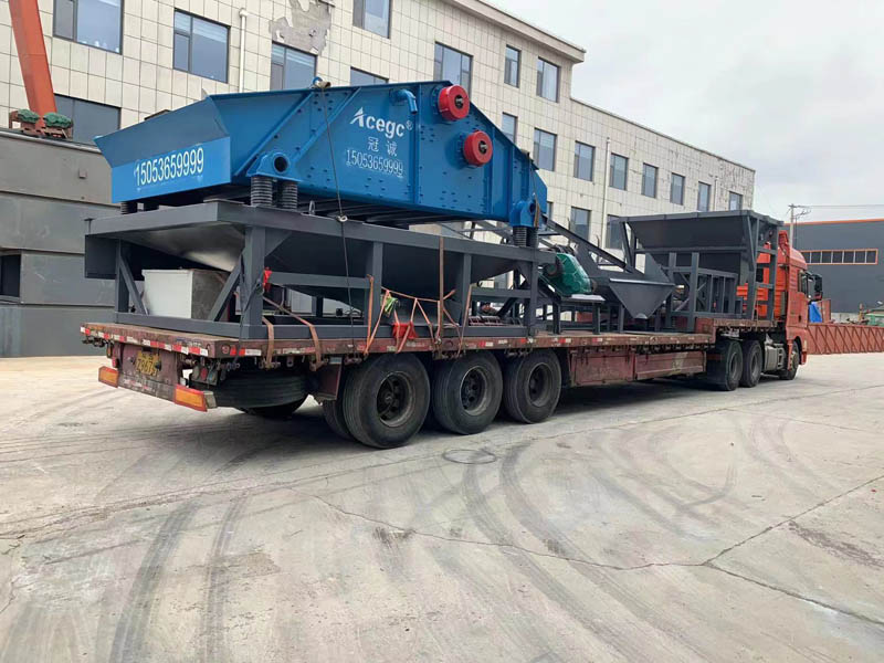 振動式洗砂機發往鄭州