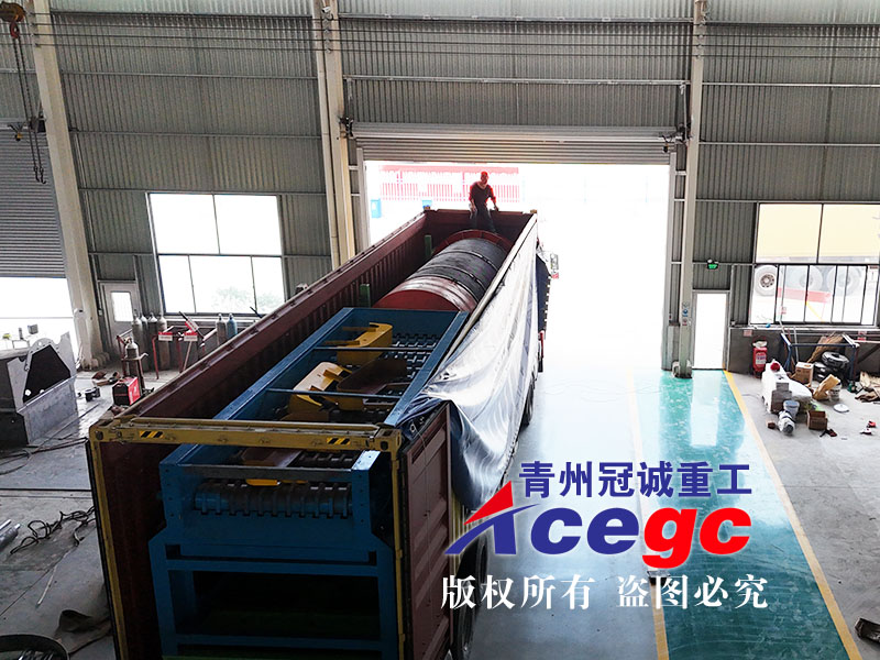 移動滾筒篩洗砂機發往江西