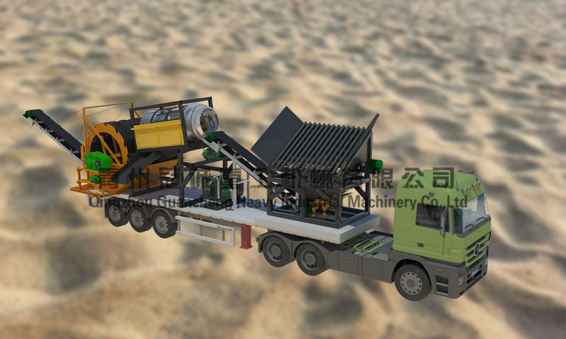 移動式一次/二次/三次洗沙設備